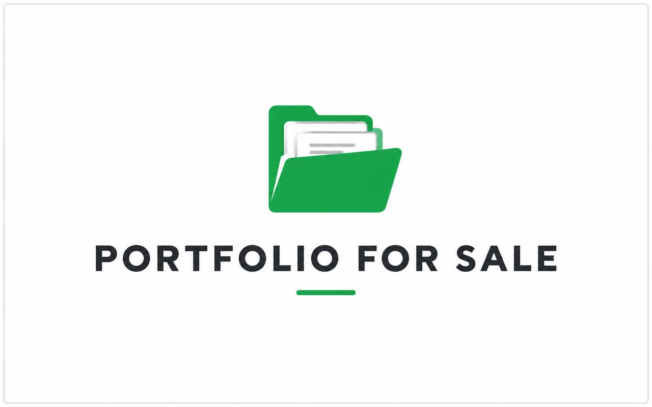 2 Character .io Domain Portfolio For Sale portfolio banner